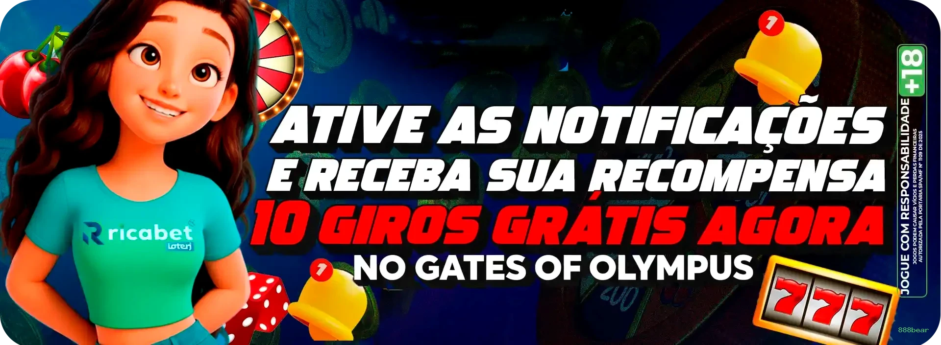 Bônus exclusivos membros VIP 888bear